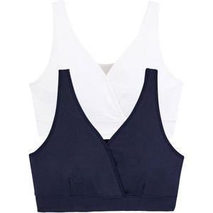 Vertbaudet Set van 2 Voedingsbh's - Zachte Microvezel - Naadloos Ontwerp