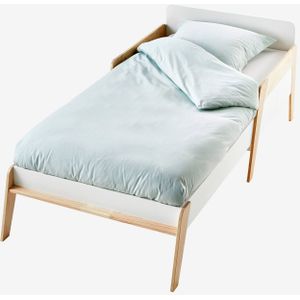 Meegroeibed 3 maten RETRO-LIJN mat wit