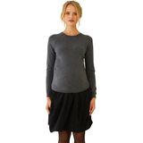 Vertbaudet - Jurk - Donkergrijs - Bi-materiaal - 2-in-1 Effect voor Zwangerschap en Borstvoeding