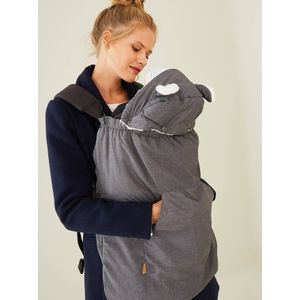 Beschermhoes voor baby-draagzak grijs