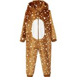 Vertbaudet - Onesie 'Kerstrendier' - Meisje - Pluche-effect