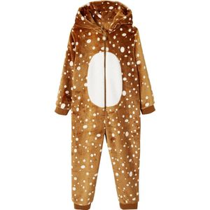 Vertbaudet - Onesie 'Kerstrendier' - Meisje - Pluche-effect