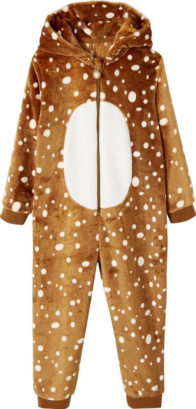 Vertbaudet - Onesie 'Kerstrendier' - Meisje - Pluche-effect