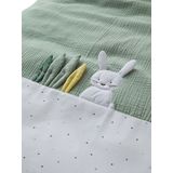 Vertbaudet - Dekbedovertrek - Groen - Konijn - Baby