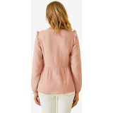 Vertbaudet - Zwangerschapsblouse - Effen - Katoengaas - Lange Mouwen