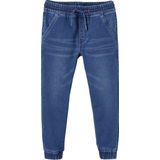 Vertbaudet Makkelijk aan te trekken jongensbroek van molton met denim-effect