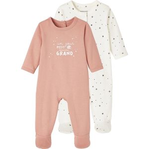 Set van 2 Pyjama's - Donker Rozenhout - Biologisch Katoen