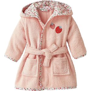 JARDIN DES ABEILLES - Babybadjas - Roze - Personaliseerbaar - Met Kap