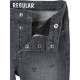 Rechte Meisjesjeans - Grijs - Met Gebruikte Details