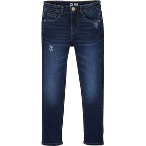 Vertbaudet Slim fit meisjesjeans Morphologik "waterless" heupomtrek SMALL met gebruikssporen