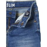 Vertbaudet - Slim Fit - Jeans - Blauw - Waterless Denim, Heupomtrek LARGE