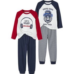 Vertbaudet - Set van 2 - Pyjama's - Multicolor - 100% Katoen, OEKO-TEX® STANDARD 100