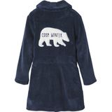 Badjas - Jongens - Pluchen Fleece - Blauw - 100% Polyester