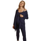 Vertbaudet - 2-delige Set - Homewear - Blauw - Geschikt voor Zwangerschap en Borstvoeding