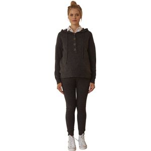 Vertbaudet - 2-delige Set - Zwangerschap en Voeding - Grijs - Knoopsluiting en Uitschuifbare Tailleband