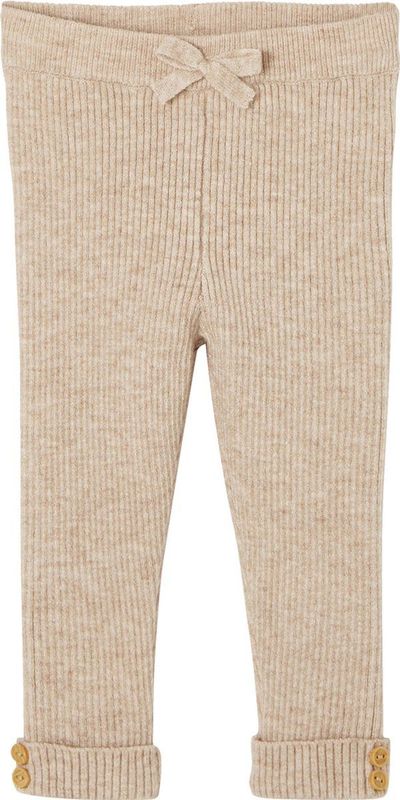 Tricot - Babylegging - Beige - Elastische Tailleband - Omgeslagen Broekspijpen