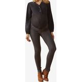 Naadloze Tregging - Denim-Effect - Stretchstof - Zwart