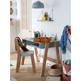 Bureau - Houtvezelplaat - Gelaagd Essenhout - 3 Opbergbakken