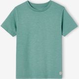 Vertbaudet - Jongensshirt - Gekleurd - Korte Mouwen - Ronde Hals