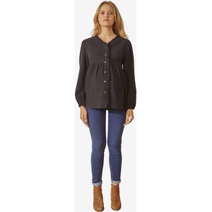 Vertbaudet - Zwangerschapsblouse - Katoengaas - V-hals - Lange Mouwen