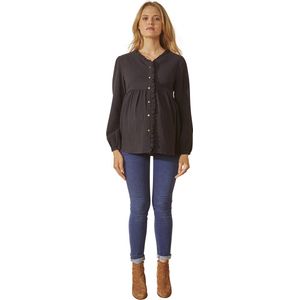 Vertbaudet - Zwangerschaps- en Borstvoedingsblouse - Zwart - Katoengaas
