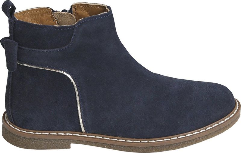 Leren Laarsjes - Marineblauw - Enkellaarsjes