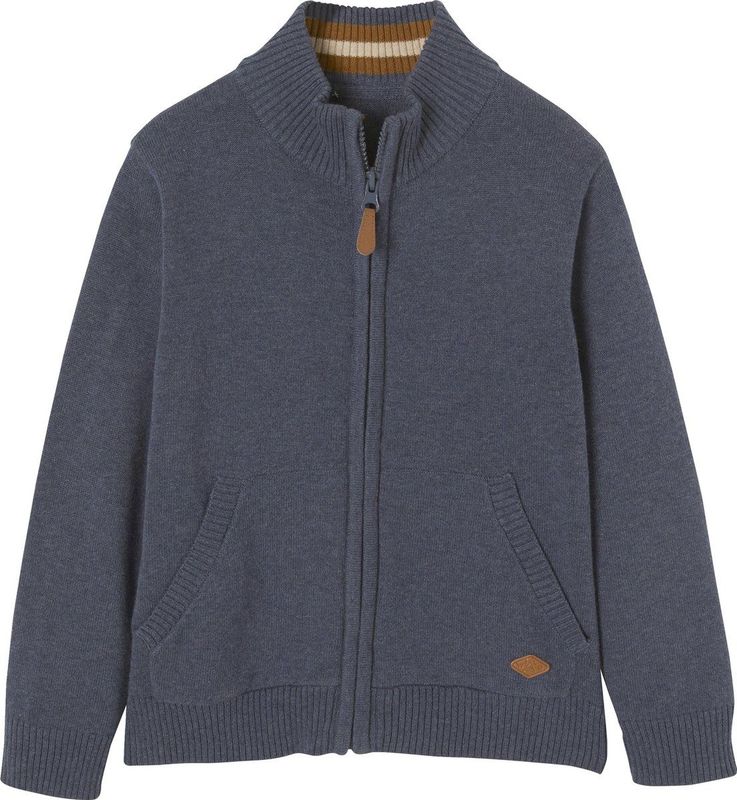 Vertbaudet jongensvest met ritssluiting en opstaande kraag