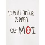 Vertbaudet - T-shirt - Wit - 100% Katoen - Lange Mouwen, Drukknopen Achterzijde