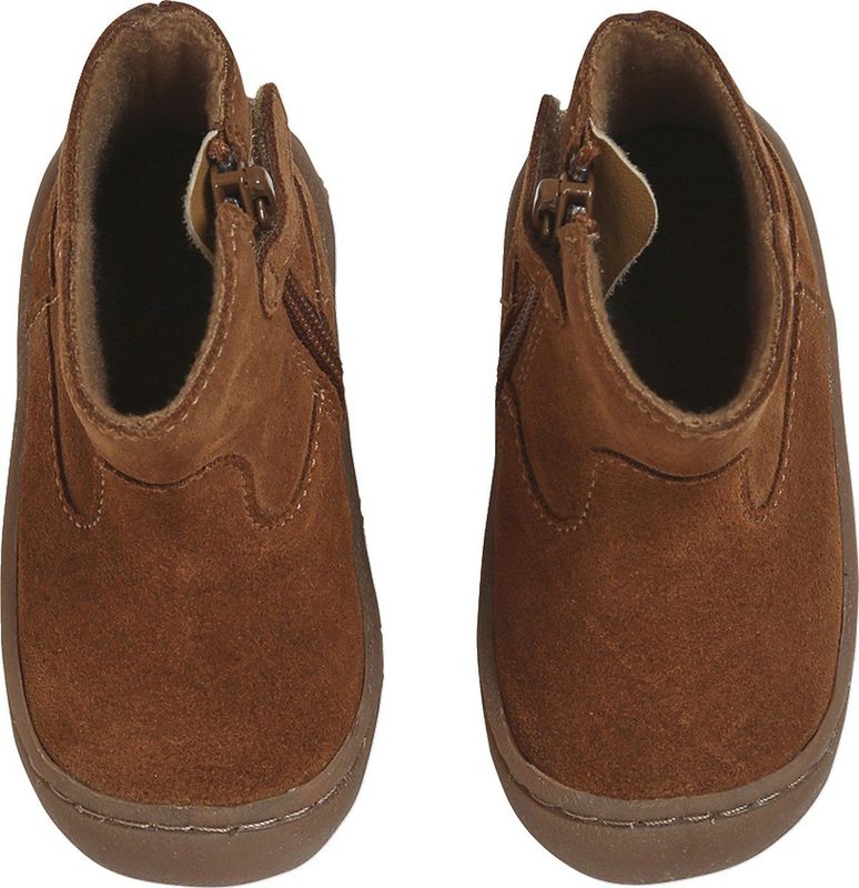 Vertbaudet - Zachte Leren Laarzen - Roze - Splitleer - Fleece Voering