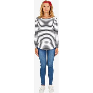 Vertbaudet - Crossover T-shirt - Zwangerschap en Borstvoeding - Gestreept - Katoen