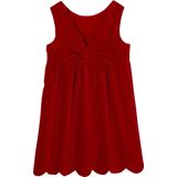 Vertbaudet - Feestjurk - Glad Fluweel - Mouwloos - Met Strik op de Rug