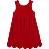 Vertbaudet - Feestjurk - Glad Fluweel - Mouwloos - Met Strik op de Rug