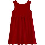 Vertbaudet - Feestjurk - Glad Fluweel - Mouwloos - Met Strik op de Rug