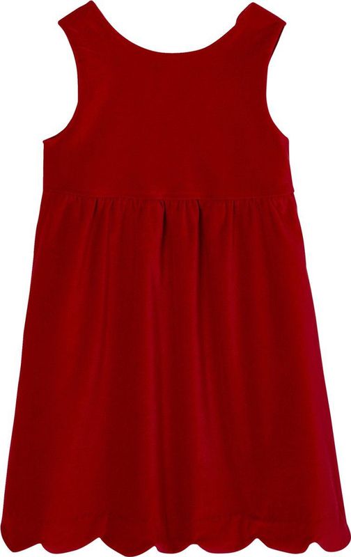 Vertbaudet - Feestjurk - Glad Fluweel - Mouwloos - Met Strik op de Rug