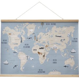 Muurstickers - Sticker Folie - Klassieke wereldkaart Groot Brittannië