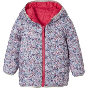 Vertbaudet Lichtgewicht omkeerbaar meisjesjack met capuchon en gerecyclede polyester voering