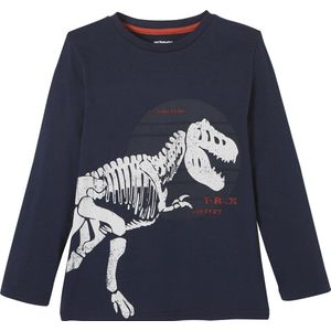 Vertbaudet - Jongens T-shirt - T-rex - Lange Mouwen - Katoen