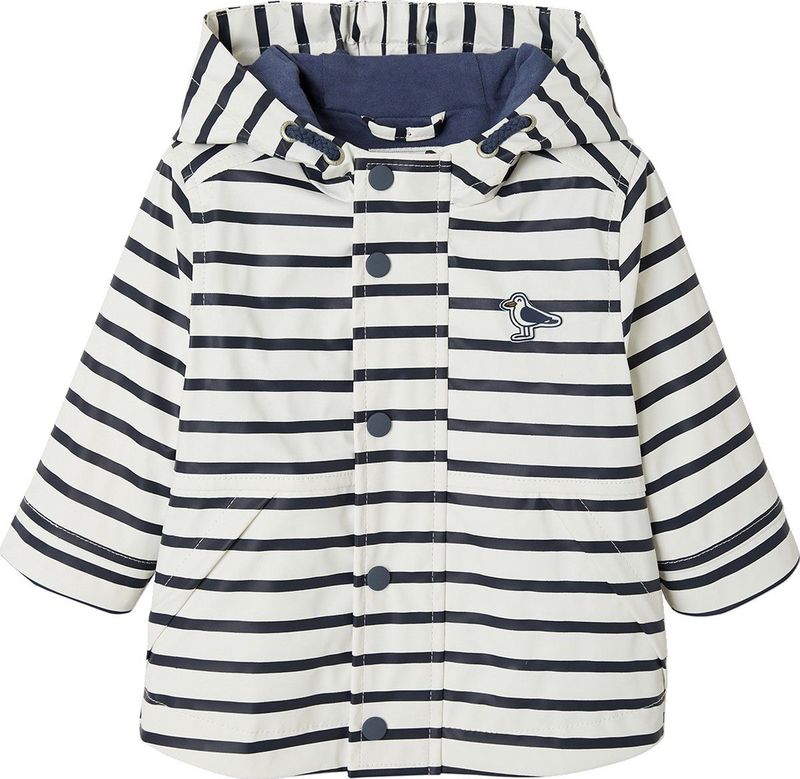 Vertbaudet - Gevoerde Oliejas - Voor Baby's - Waterafstotend - Met Capuchon