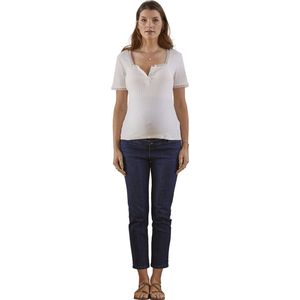 Vertbaudet 7/8 rechte en naadloze zwangerschapsjeans met band