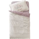 Vertbaudet - DOUCE PROVENCE - Dekbedovertrek - Ecru - Omkeerbaar met Bloemenprint