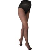 Panty - Zwart - 85% Polyamide 15% Elastaan - Zwangerschapspanty met Werkje