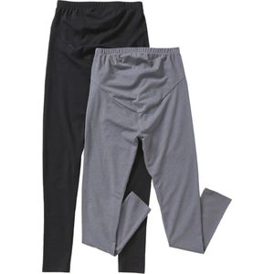 Vertbaudet Set van 2 zwangerschap-sportleggings in rekbare mesh