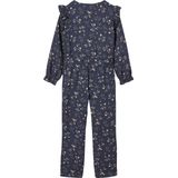 Vertbaudet - Gebloemde Jumpsuit - Meisjes - Multicolor - 100% Viscose