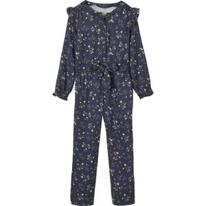 Vertbaudet - Gebloemde Jumpsuit - Meisjes - Multicolor - 100% Viscose
