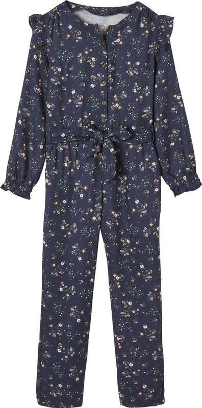 Vertbaudet - Gebloemde Jumpsuit - Meisjes - Multicolor - 100% Viscose