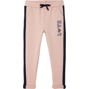 Vertbaudet Fleece sportbroek met strepen aan de zijkant voor meisjes