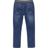Vertbaudet Rechte fleecebroek jongens denim look
