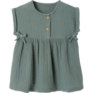 Babyjurk - Koraal - Katoengaas - Ronde Hals - Korte Mouwen