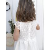 Jurk - Ronde Hals - Macrame - Katoen - Gelaagd Effect