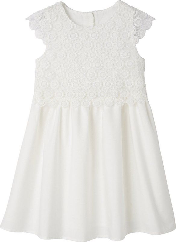 Jurk - Ronde Hals - Macrame - Katoen - Gelaagd Effect